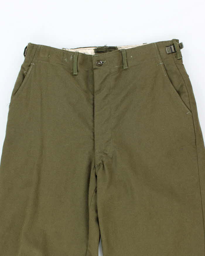 50s Vintage M51 Wool Trousers - 34x24