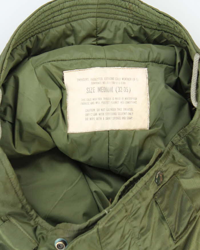 60s Vintage US Navy A-1 Insulated Deck Trousers -32x29