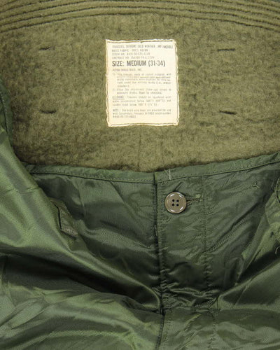 80s Vintage US Navy A-1 Insulated Deck Trousers -32x28