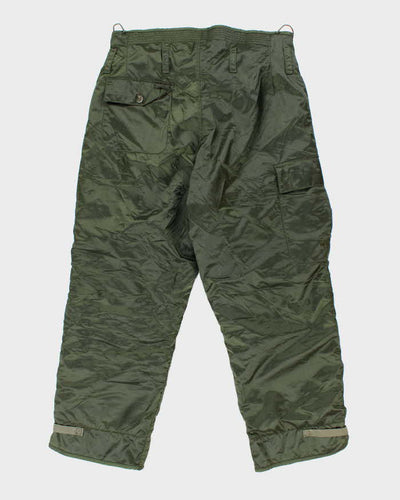 80s Vintage US Navy A-1 Insulated Deck Trousers - 36x30
