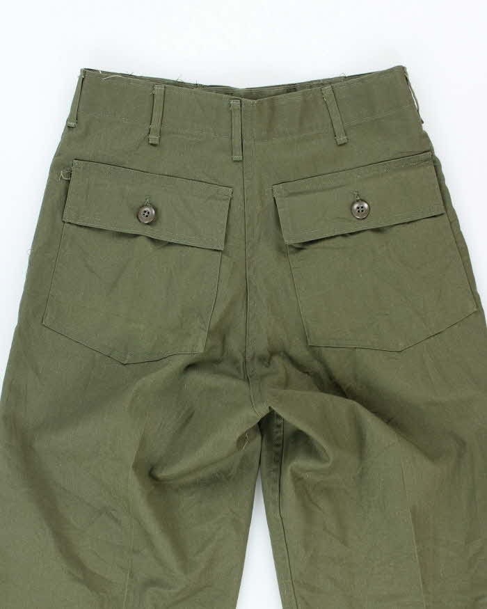 70s Vintage US Army Dura-Press Utility Trousers - 28x30
