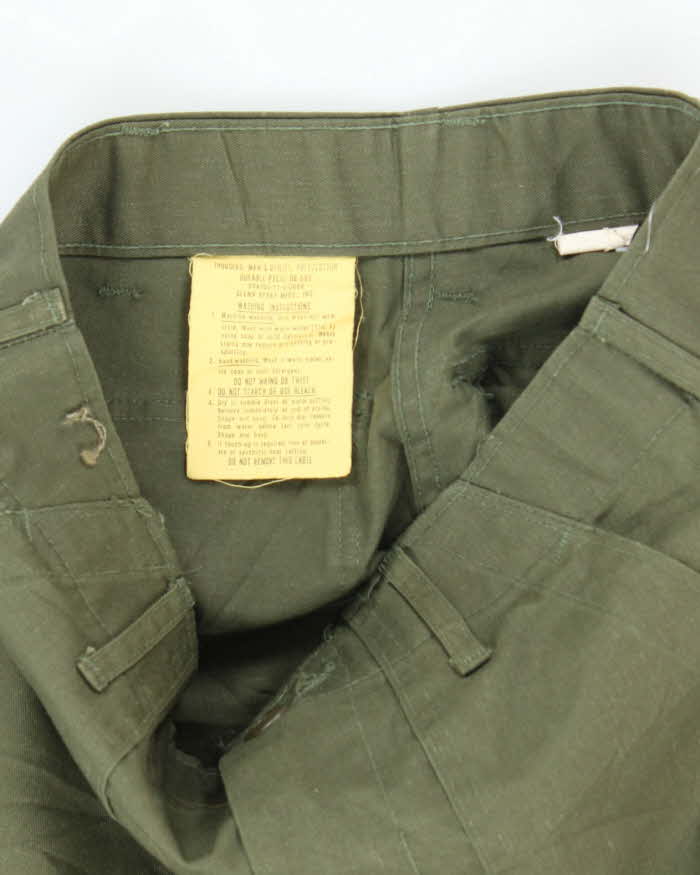 70s Vintage US Army Dura-Press Utility Trousers - 28x30
