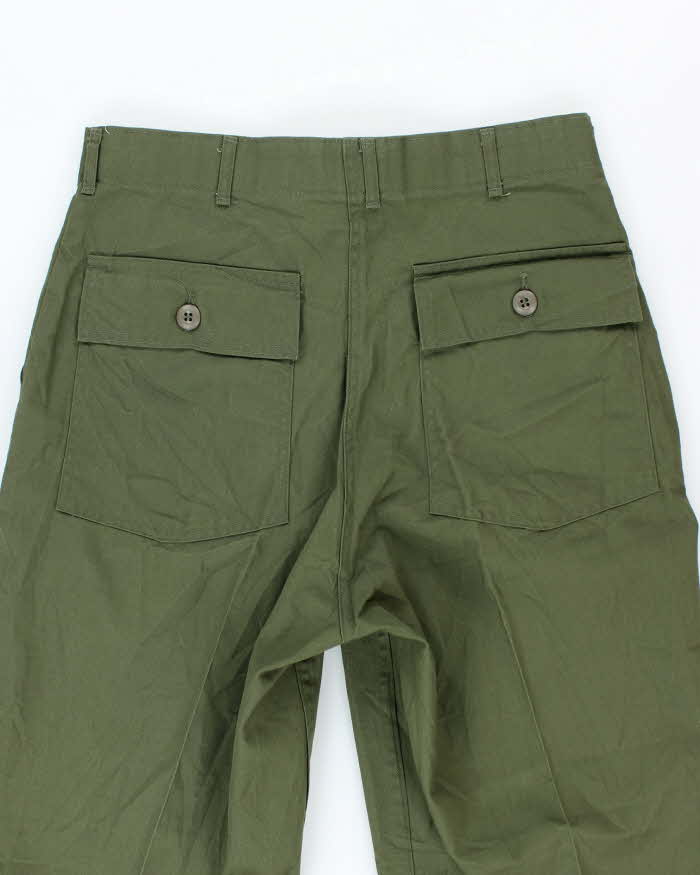 70s Vintage US Army Dura-Press Utility Trousers - 30x32