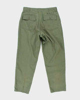 70s Vintage US Army Dura-Press Utility Trousers - 34x32