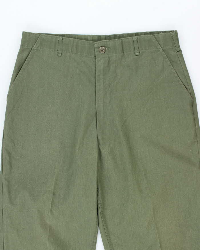 70s Vintage US Army Dura-Press Utility Trousers - 34x32