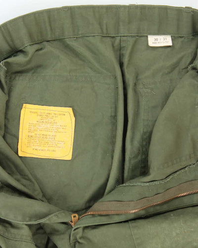 70s Vintage US Army Dura-Press Utility Trousers - 28x31