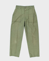 70s Vintage US Army Dura-Press Utility Trousers - 28x29