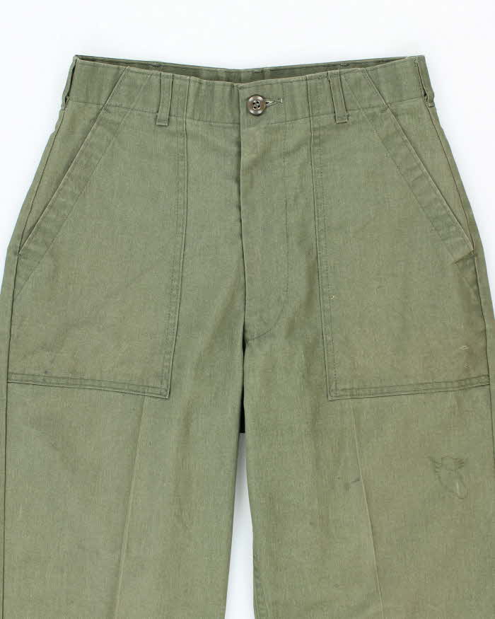 70s Vintage US Army Dura-Press Utility Trousers - 28x29