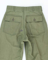 70s Vintage US Army Dura-Press Utility Trousers - 28x29