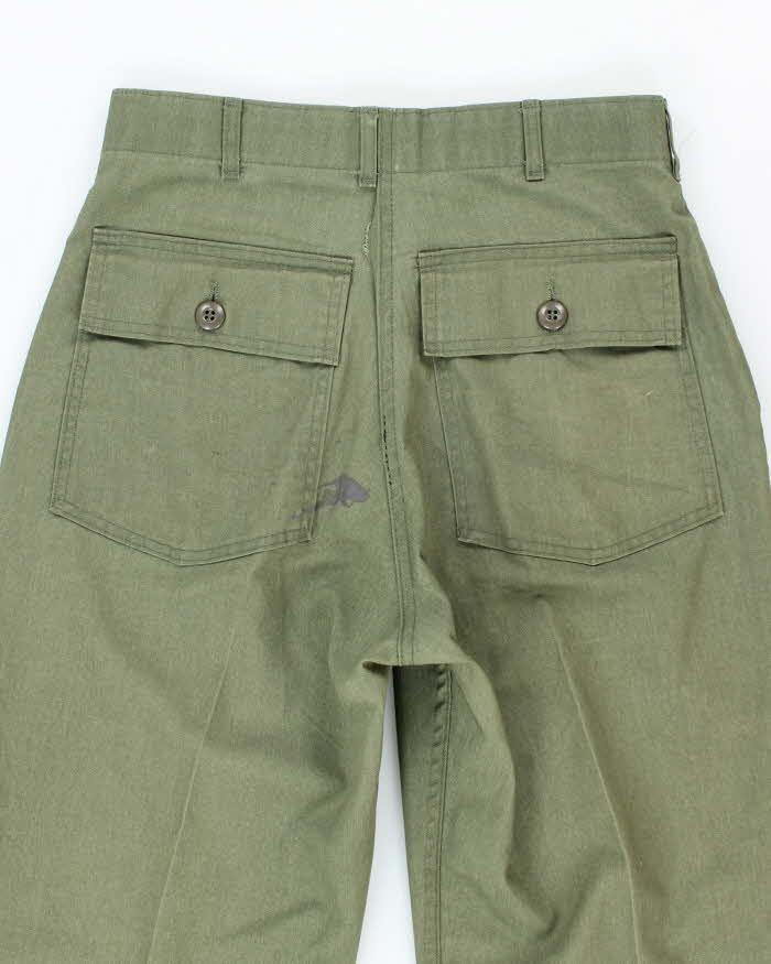 70s Vintage US Army Dura-Press Utility Trousers - 28x29