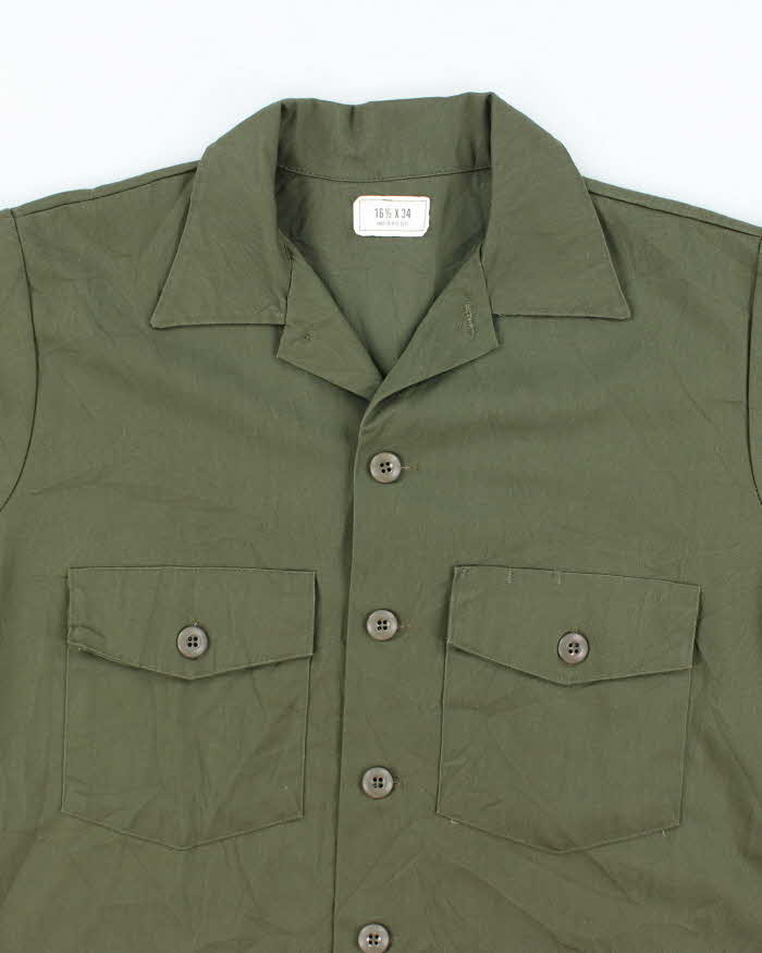 70s Vintage US Army Dura-Press Utility Shirt - X-Large