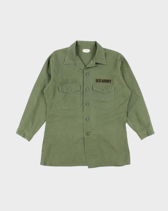 70s Vintage US Army Dura-Press Utility Shirt - Large