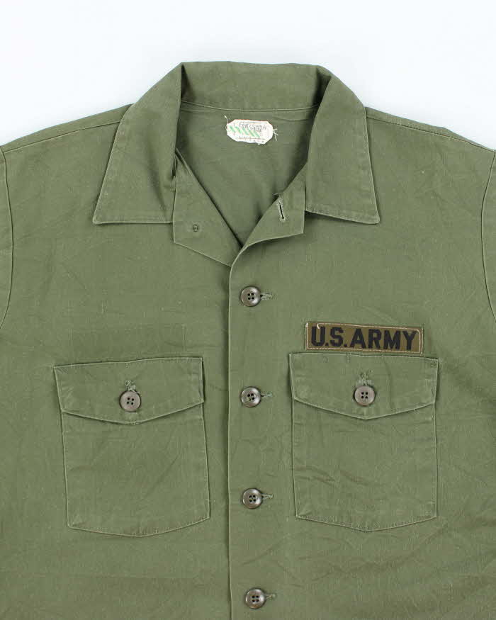 70s Vintage US Army Dura-Press Utility Shirt - Large