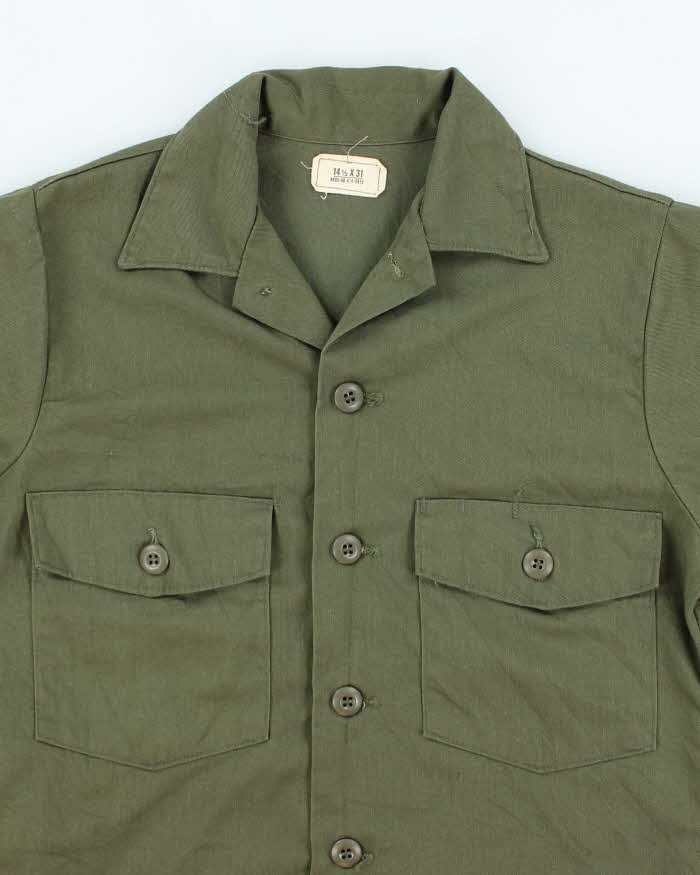 70s Vintage US Army Dura-Press Utility Shirt - Small