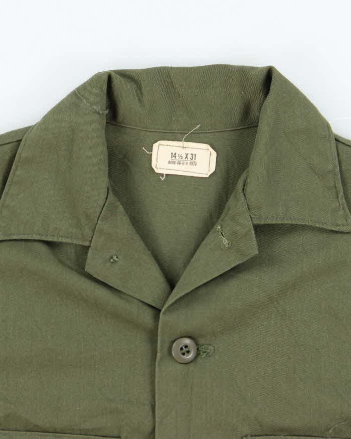 70s Vintage US Army Dura-Press Utility Shirt - Small