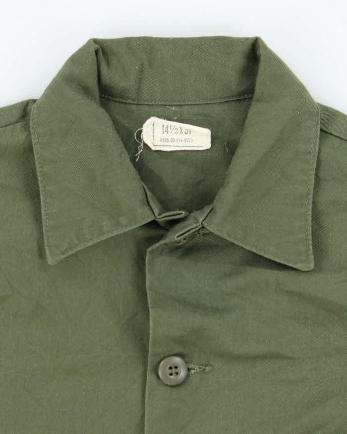 70s Vintage US Army Dura-Press Utility Shirt - Small