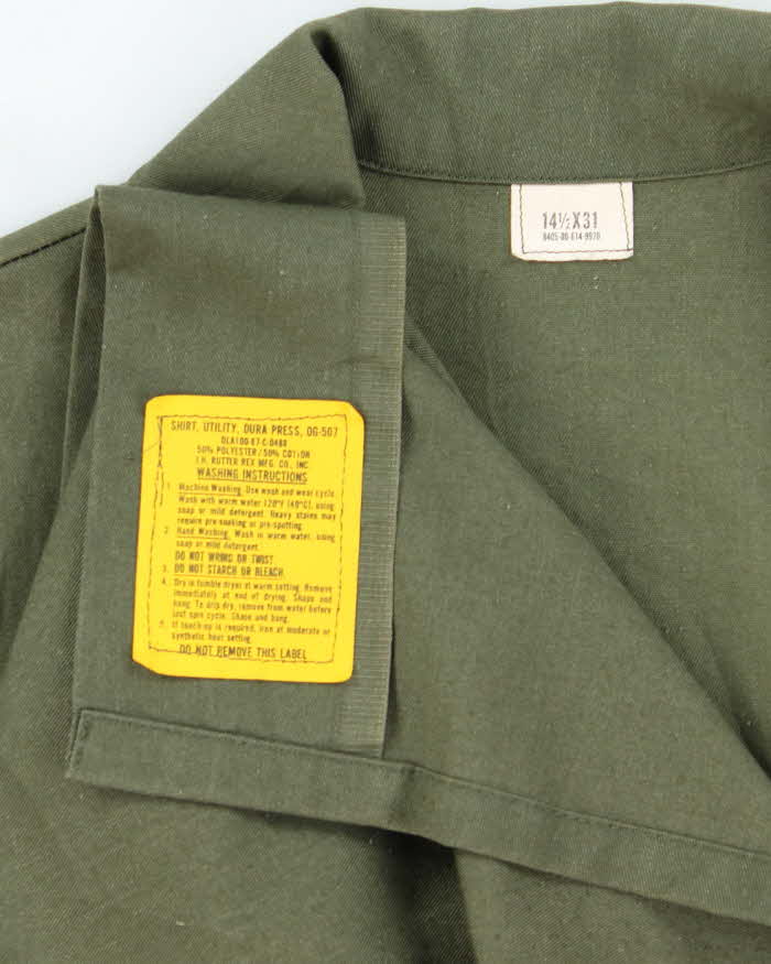 70s Vintage US Air Force Dura-Press Utility Shirt - Small