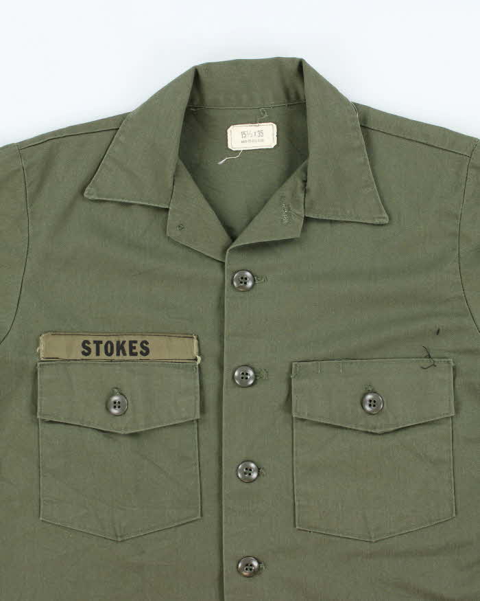 70s Vintage US Army Dura-Press Utility Shirt - Medium