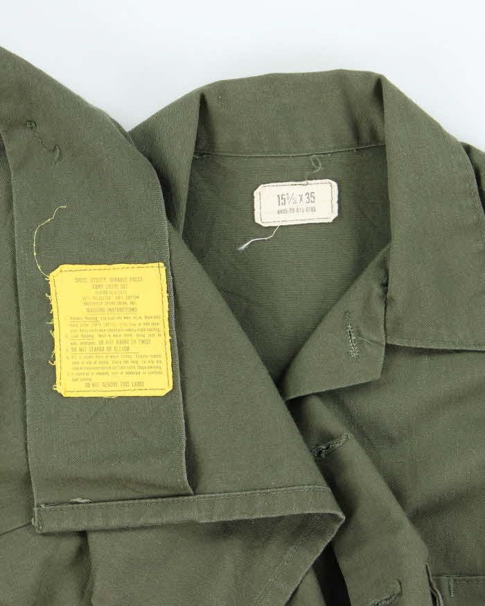 70s Vintage US Army Dura-Press Utility Shirt - Medium