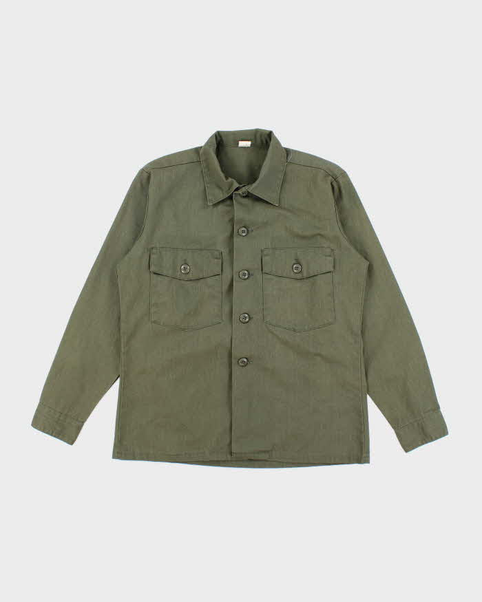 70s Vintage US Army Dura-Press Utility Shirt - Medium