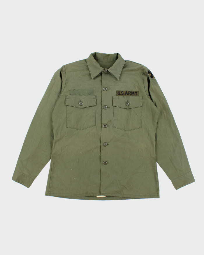 70s Vintage US Army Dura-Press Utility Shirt - Large