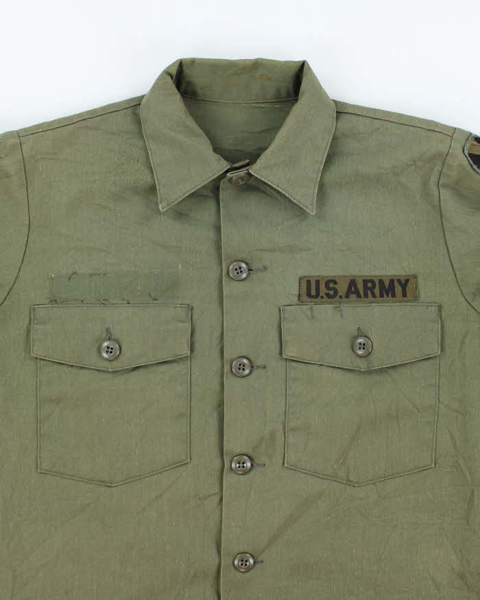 70s Vintage US Army Dura-Press Utility Shirt - Large