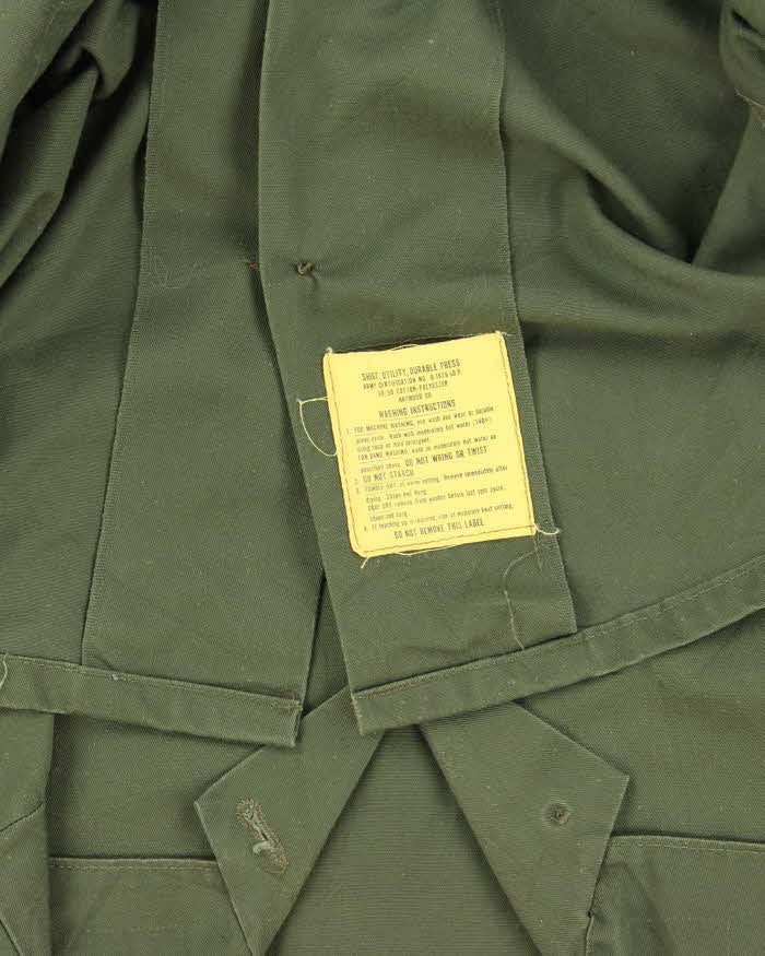 70s Vintage US Army Dura-Press Utility Shirt - Large