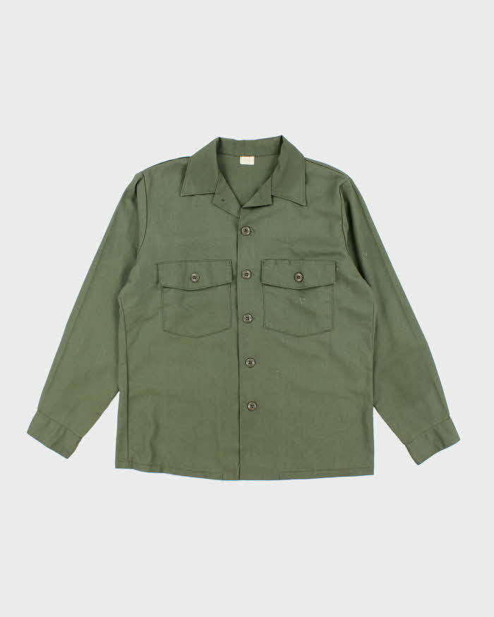 70s Vintage US Army Dura-Press Utility Shirt - Large