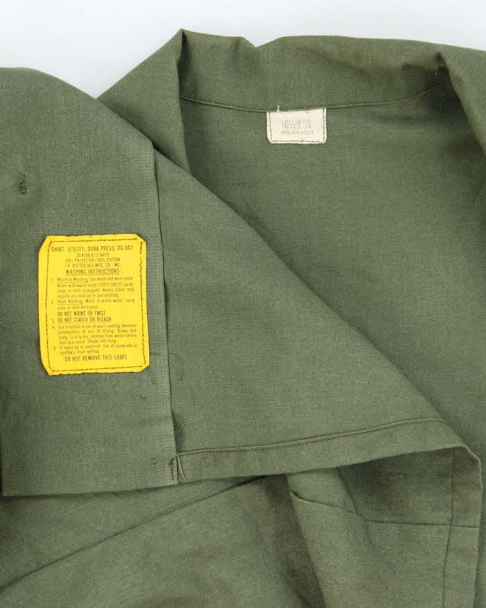 70s Vintage US Army Dura-Press Utility Shirt - Large