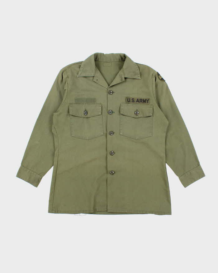 70s Vintage US Army Dura-Press Utility Shirt - Large