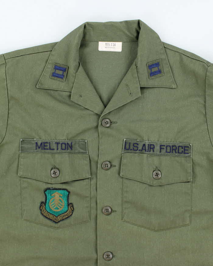 70s Vintage US Air Force Dura-Press Utility Shirt - X-Large