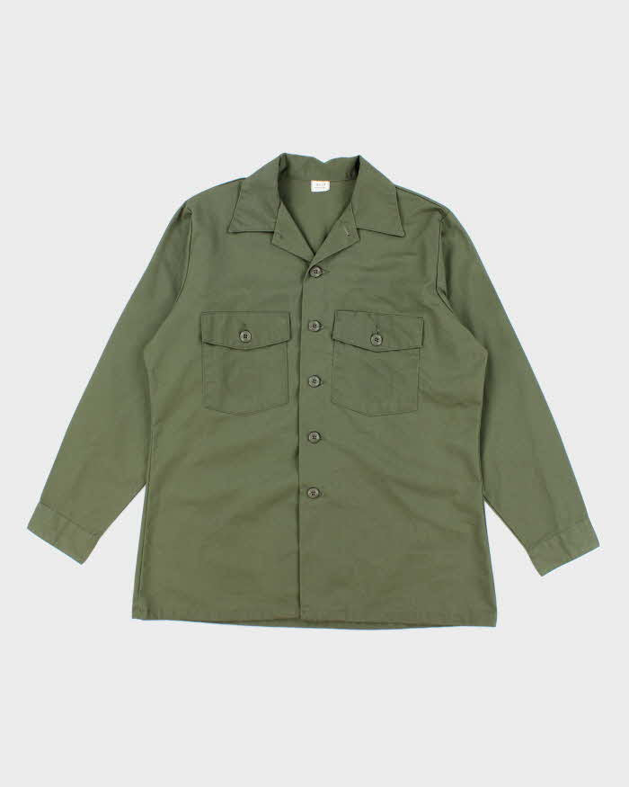 70s Vintage US Army Dura-Press Utility Shirt - X-Large