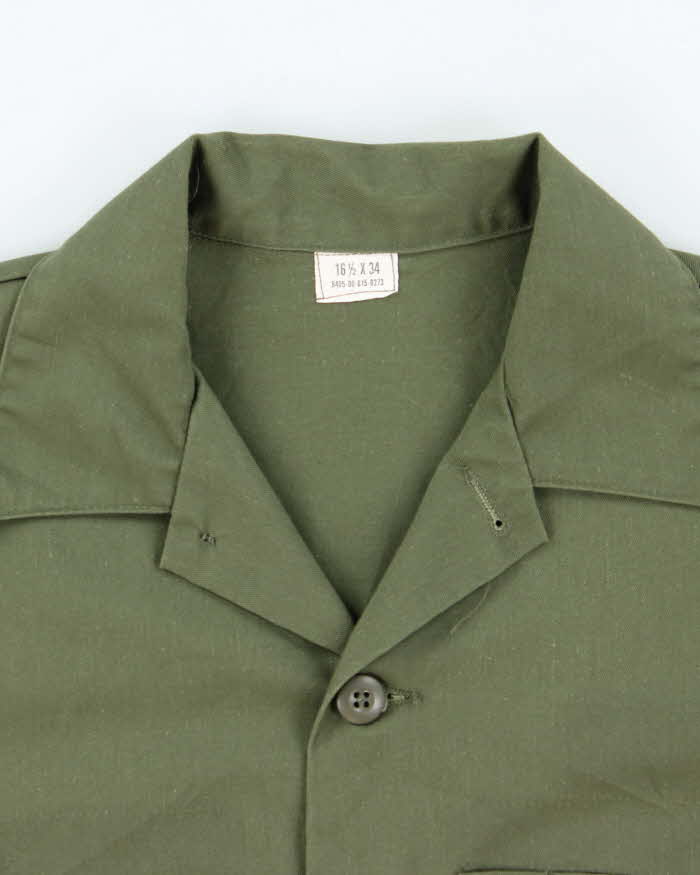 70s Vintage US Army Dura-Press Utility Shirt - X-Large