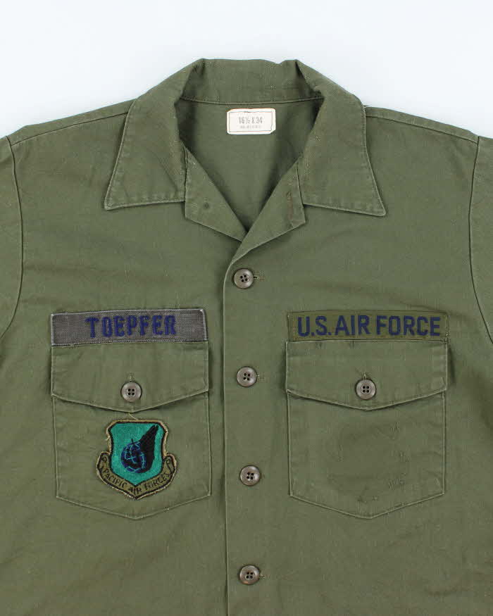 70s Vintage US Air Force Dura-Press Utility Shirt - X-Large