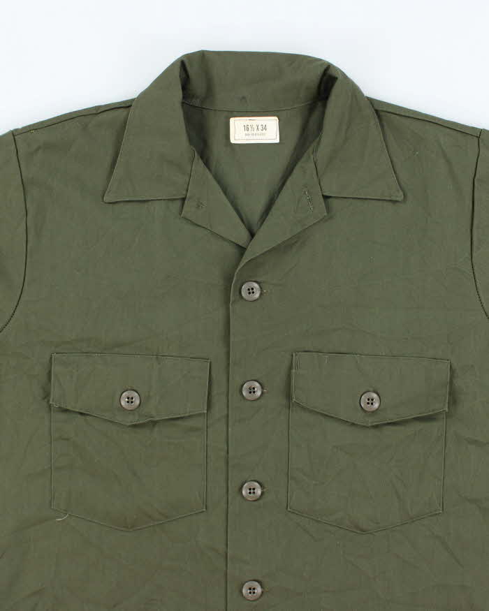 70s Vintage US Army Dura-Press Utility Shirt - X-Large