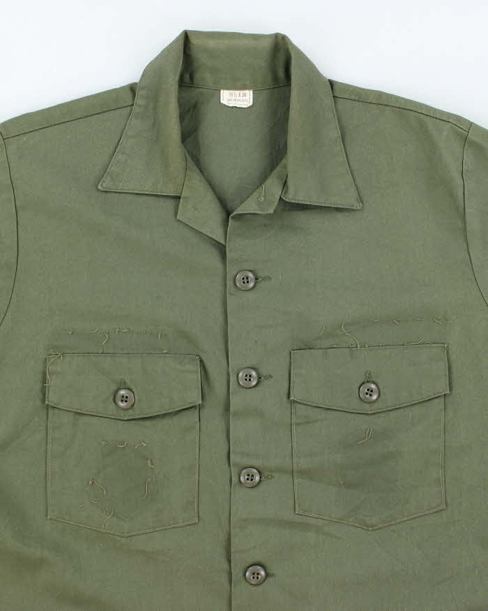 70s Vintage US Army Dura-Press Utility Shirt - X-Large