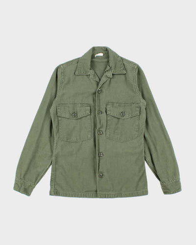 60s Vintage US Army OG-107 Utility Shirt - X-Small