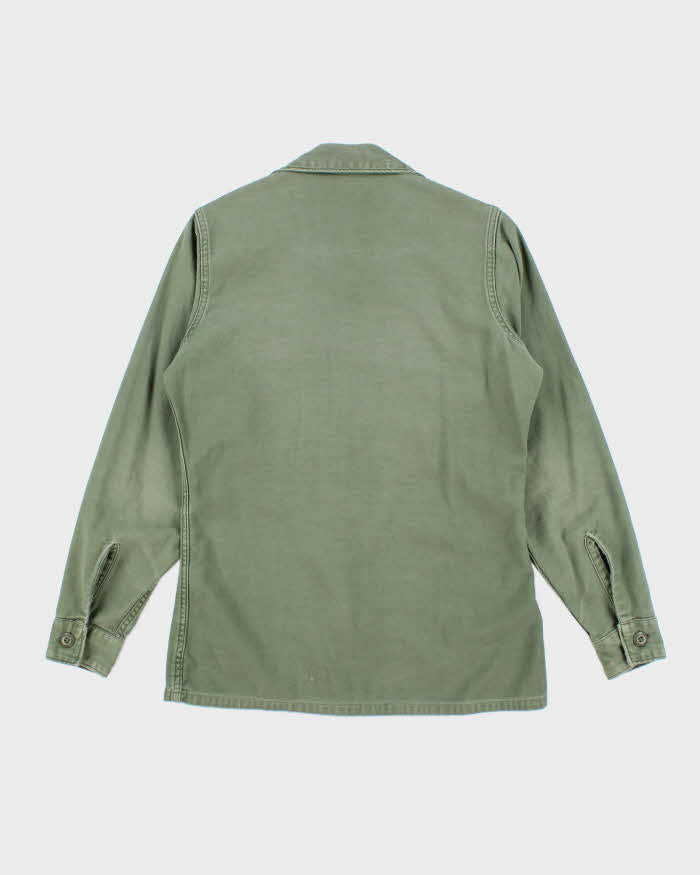 60s Vintage US Army OG-107 Utility Shirt - Small