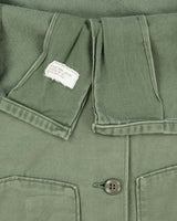 60s Vintage US Army OG-107 Utility Shirt - Small