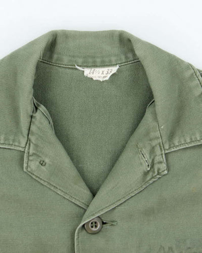 60s Vintage US Army OG-107 Utility Shirt - Small