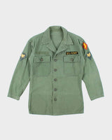 60s Vintage US Army OG-107 Utility Shirt - Small