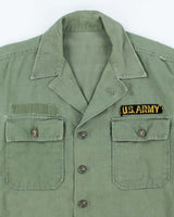 60s Vintage US Army OG-107 Utility Shirt - Small