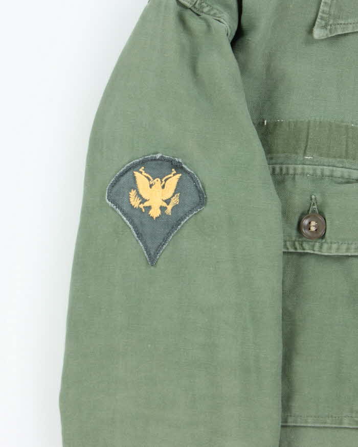 60s Vintage US Army OG-107 Utility Shirt - Small