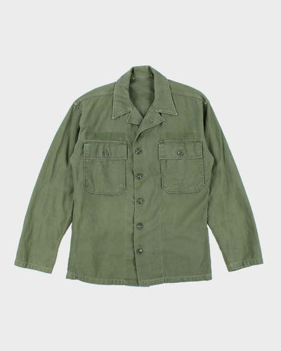 60s Vintage US Army OG-107 Utility Shirt - Small