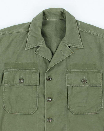 60s Vintage US Army OG-107 Utility Shirt - Small