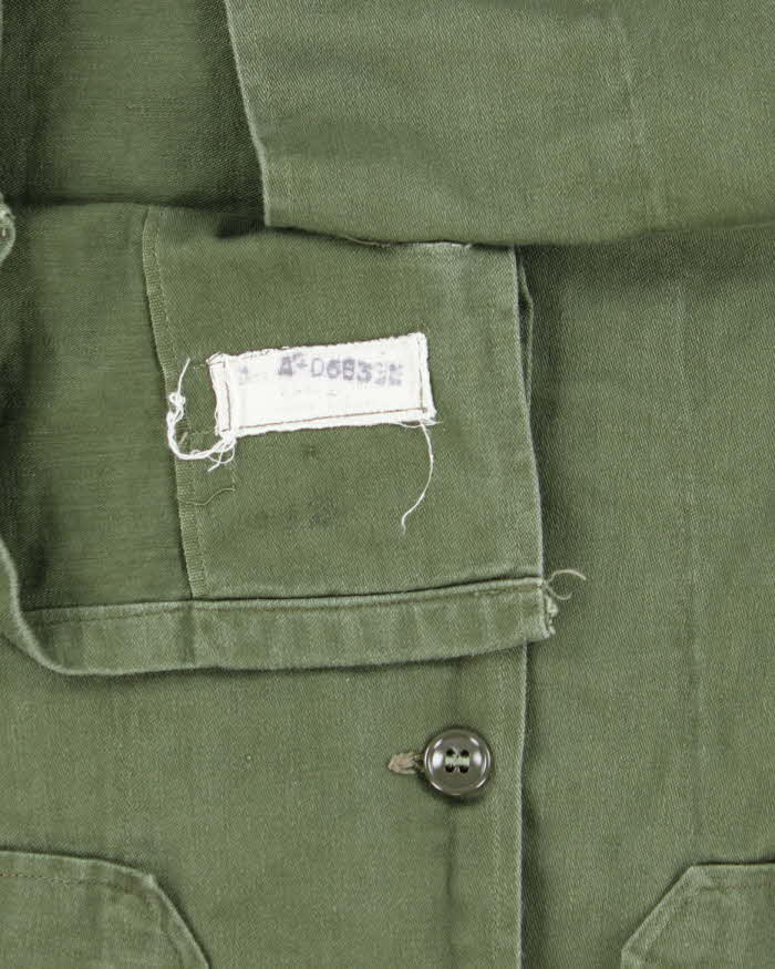 60s Vintage US Army OG-107 Utility Shirt - Small
