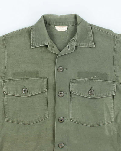 60s Vintage US Army OG-107 Utility Shirt - Medium