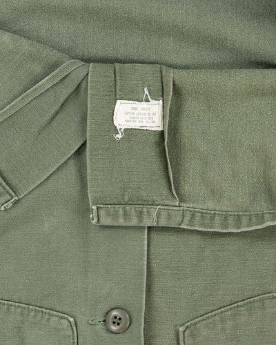 60s Vintage US Army OG-107 Utility Shirt - Medium