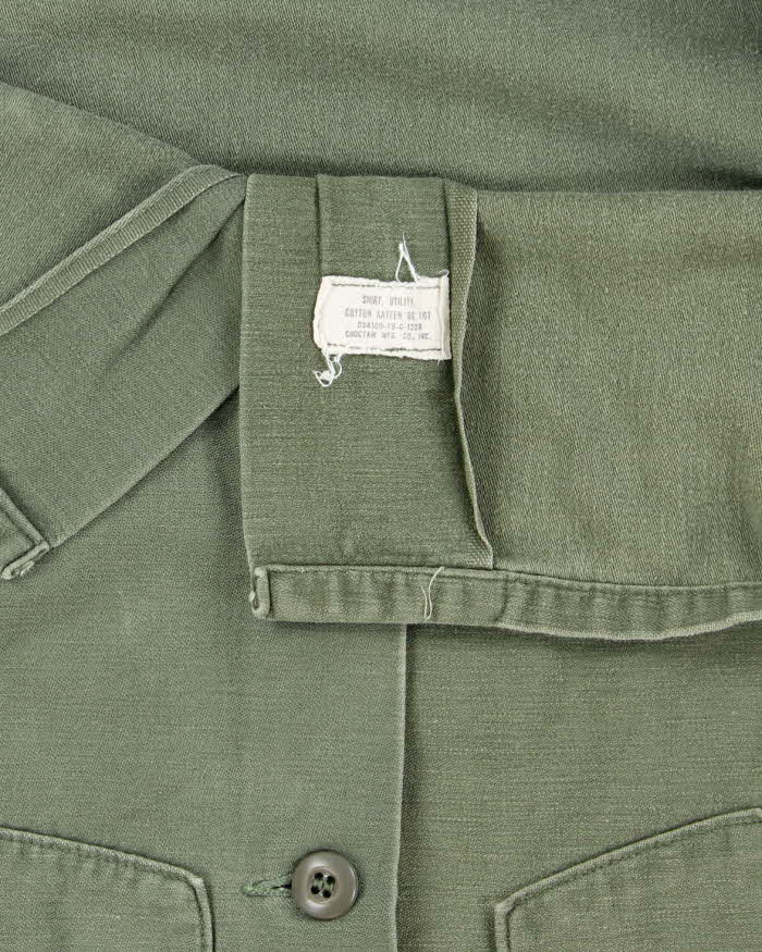 60s Vintage US Army OG-107 Utility Shirt - Medium