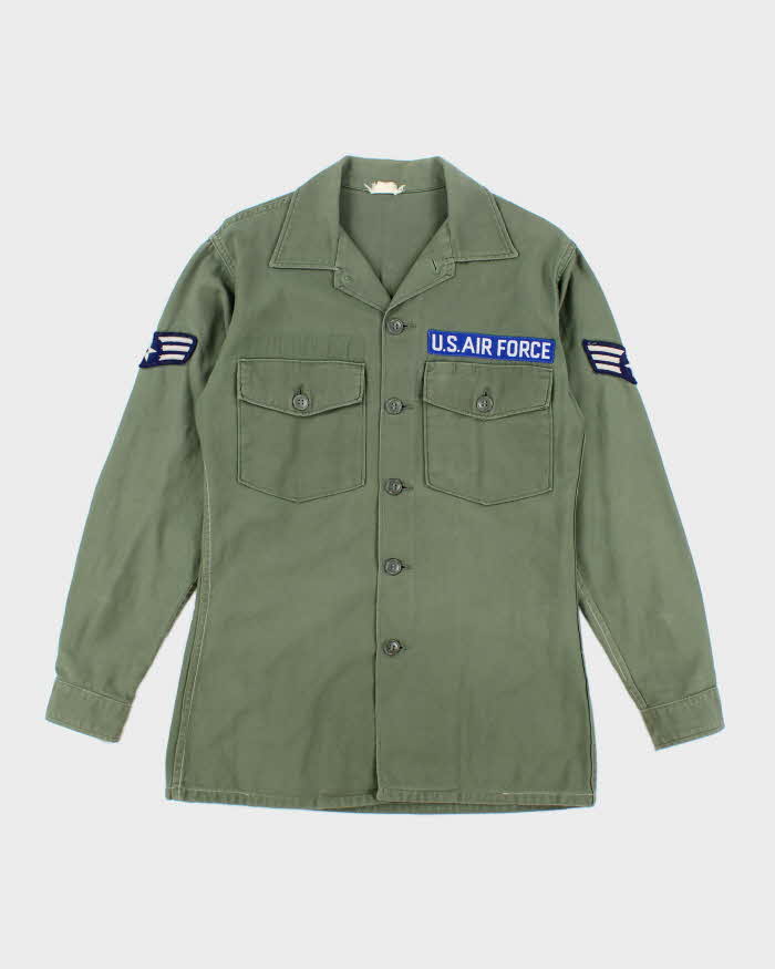 60s Vintage US Army OG-107 Utility Shirt - Medium